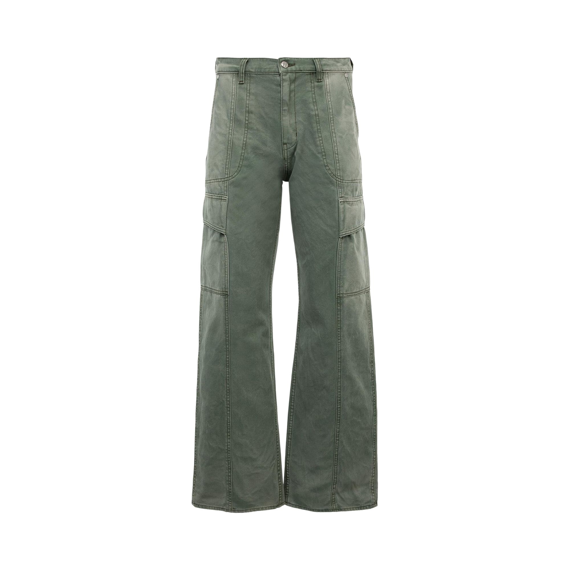Pre-owned Rhude Canvas Cargo Pants 'sage Green' | Men's Size L
