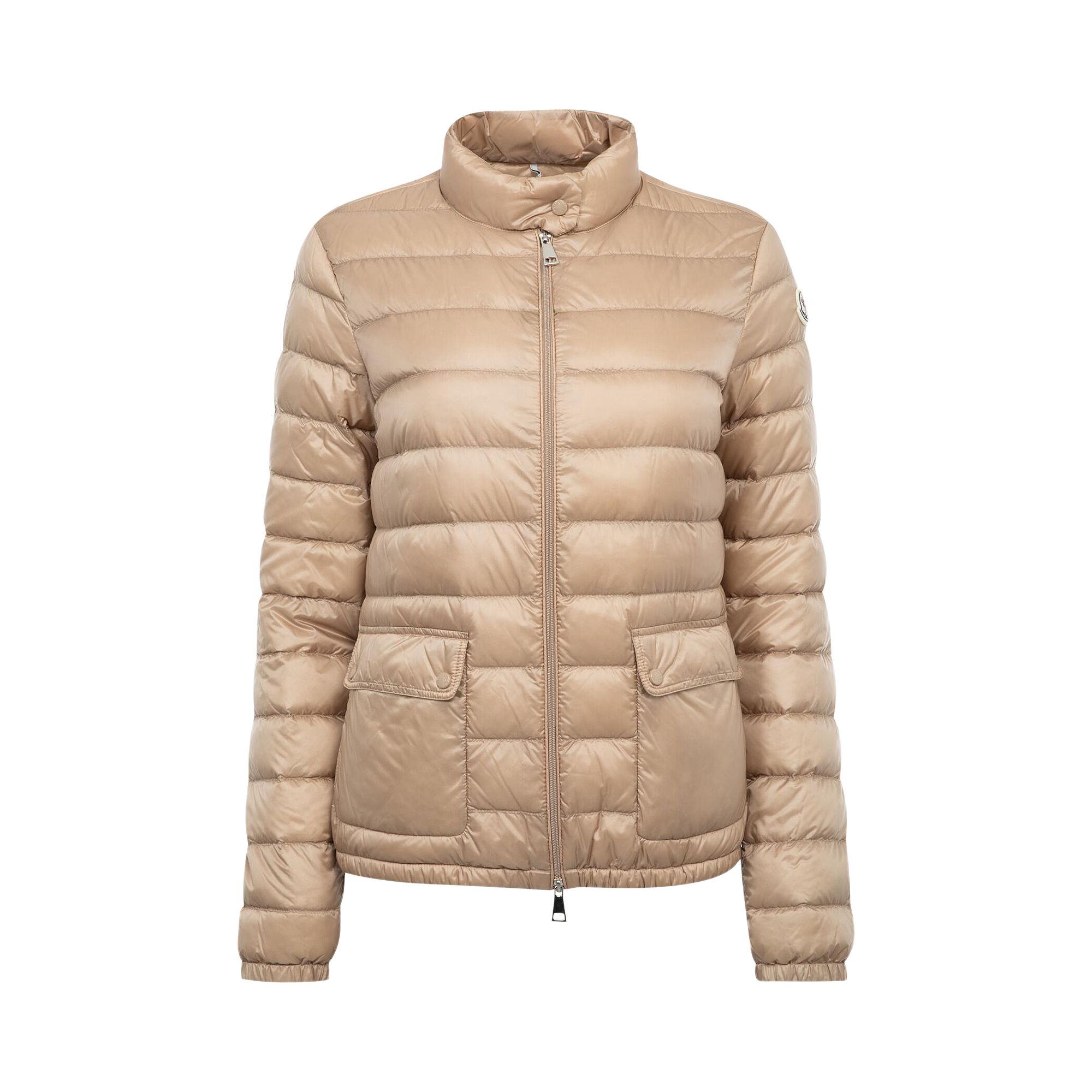 Pre-owned Moncler Lans Full Zip Jacket 'stone' | Grey | Women's Size 3