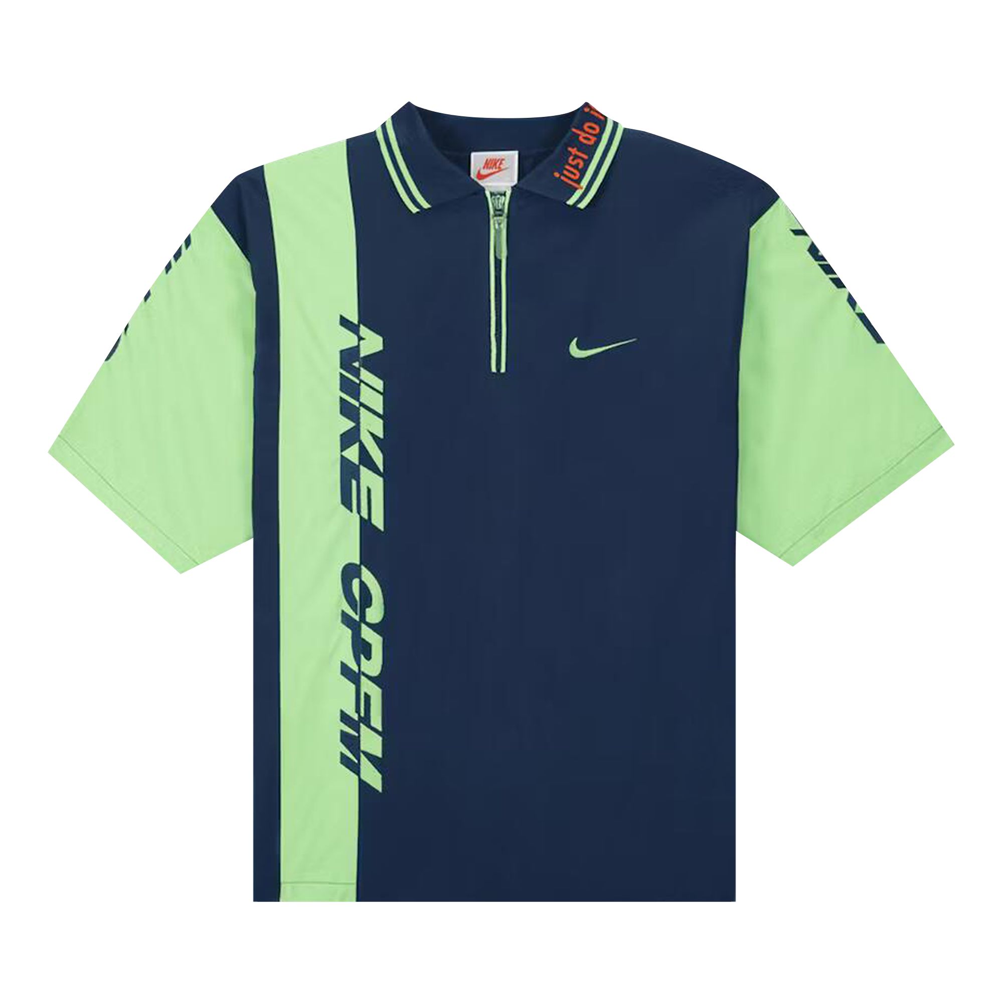 Pre-owned Nike X Cactus Plant Flea Market Short-sleeve Polo 'navy/green' In Multi-color