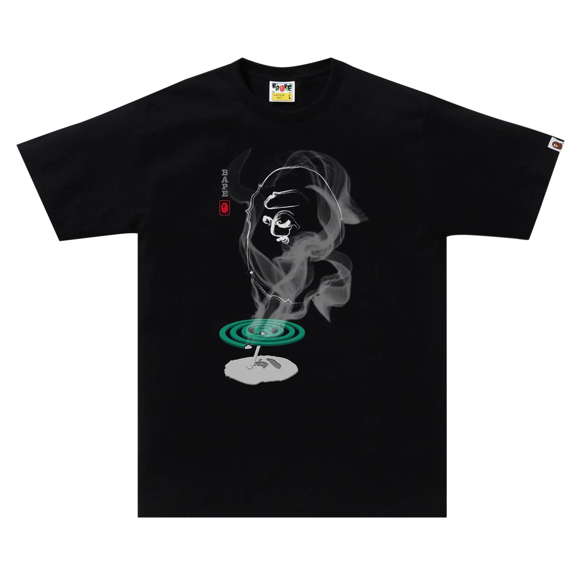Pre-owned Bape Mosquito Coil Ape Head Tee 'black' | Men's Size Xxl