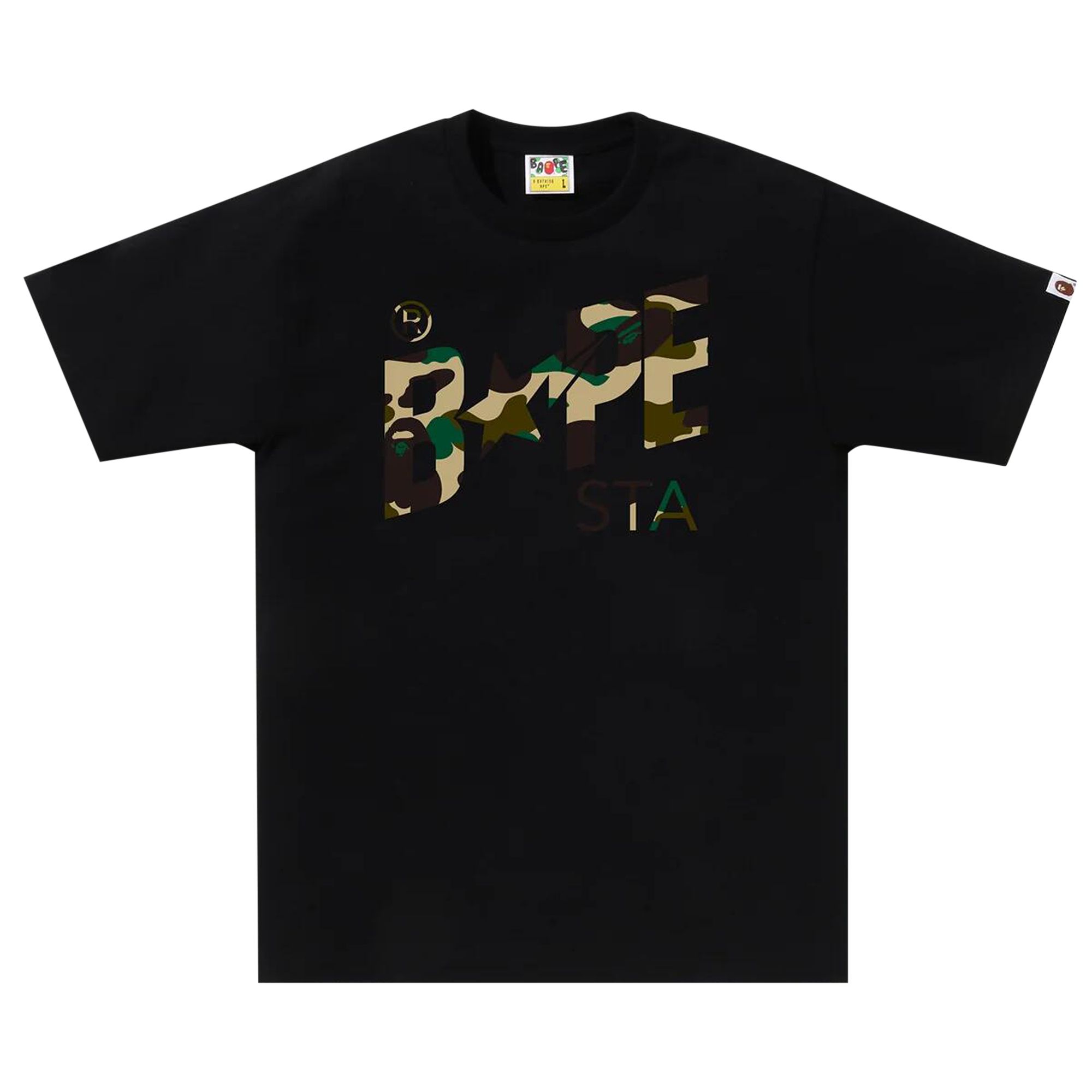 BAPE 1st Camo Bape Sta Tee 'Black/Yellow' | Men's Size S