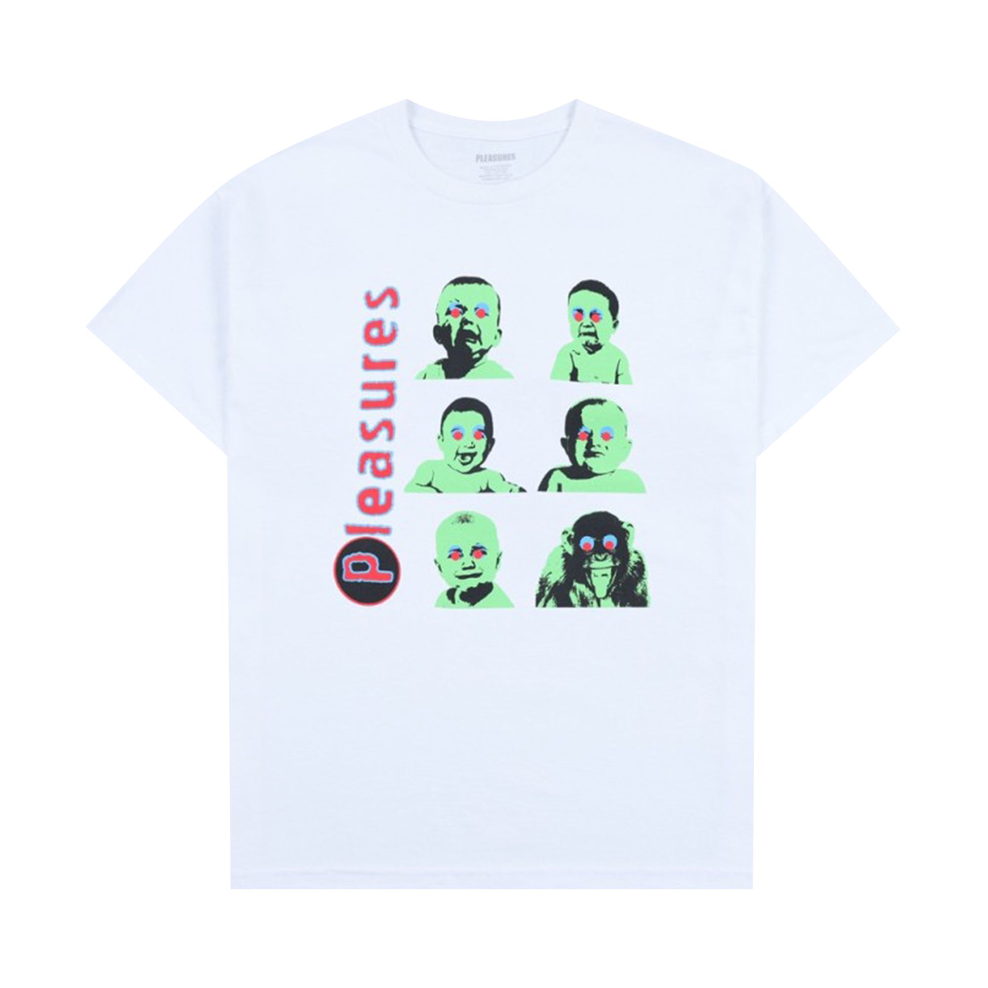 Pleasures Head T-Shirt 'White' | Men's Size L