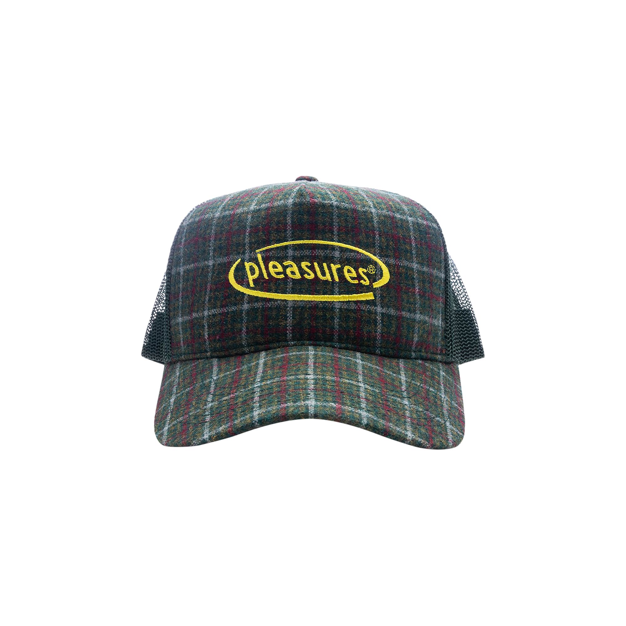 Pre-owned Pleasures Happier Plaid Trucker 'green' | Men's Size Onesize