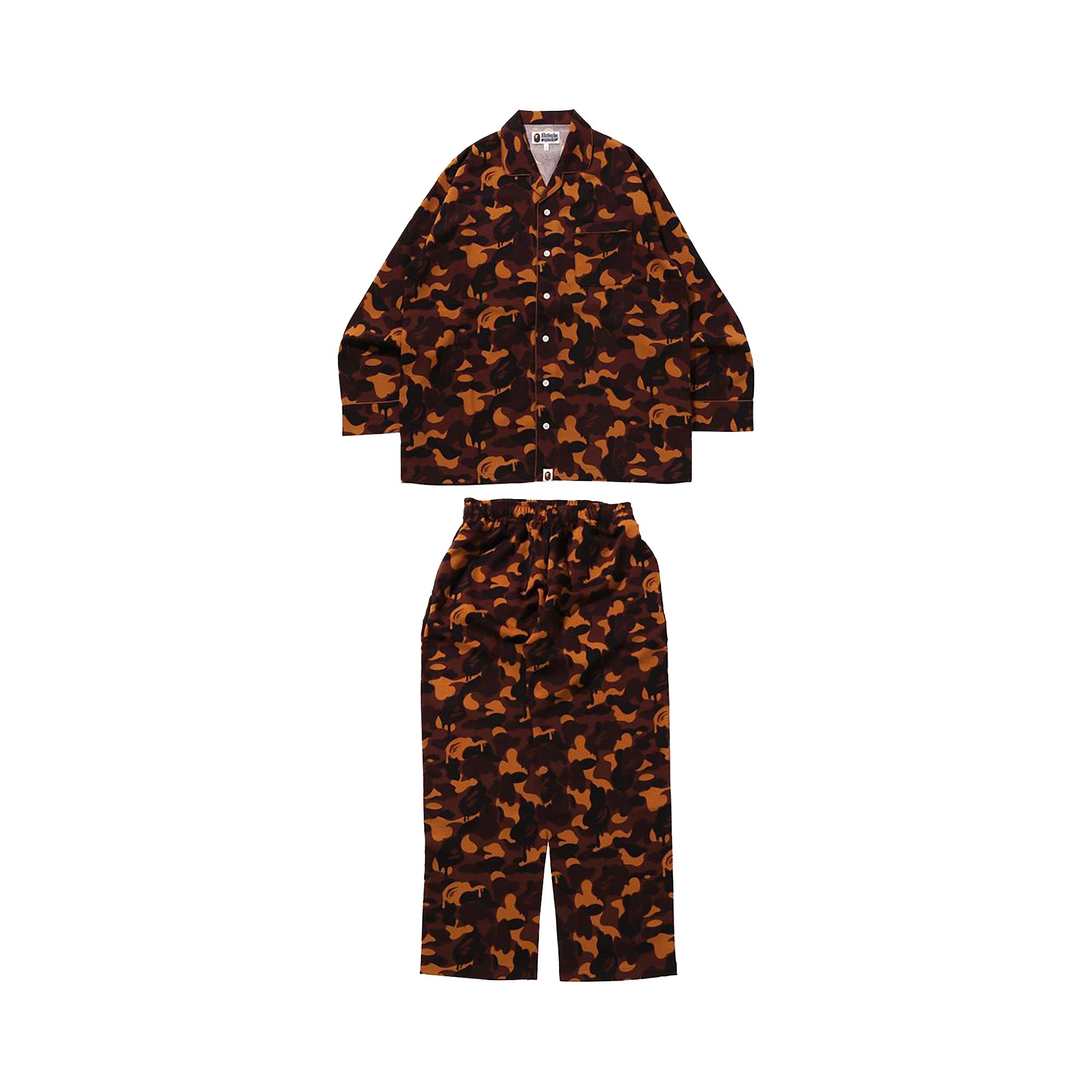 Pre-owned Bape Valentine Chocolate Camo Pajamas 'brown' | Men's Size M