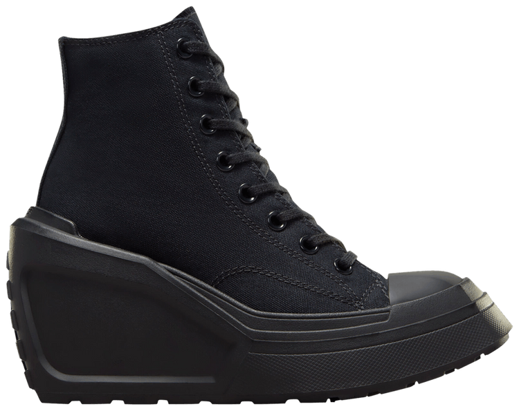 Black wedge converse on sale