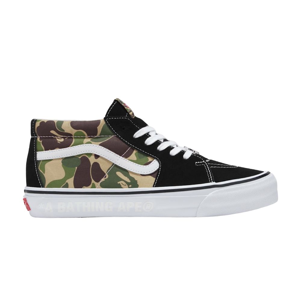 Vans BAPE x Sk8-Mid 83 'ABC Camo' | Multi-Color | Men's Size 12