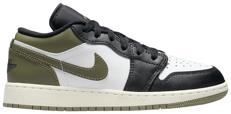 Buy Air Jordan 1 Low GS Black Toe Medium Olive 553560 092 GOAT UK