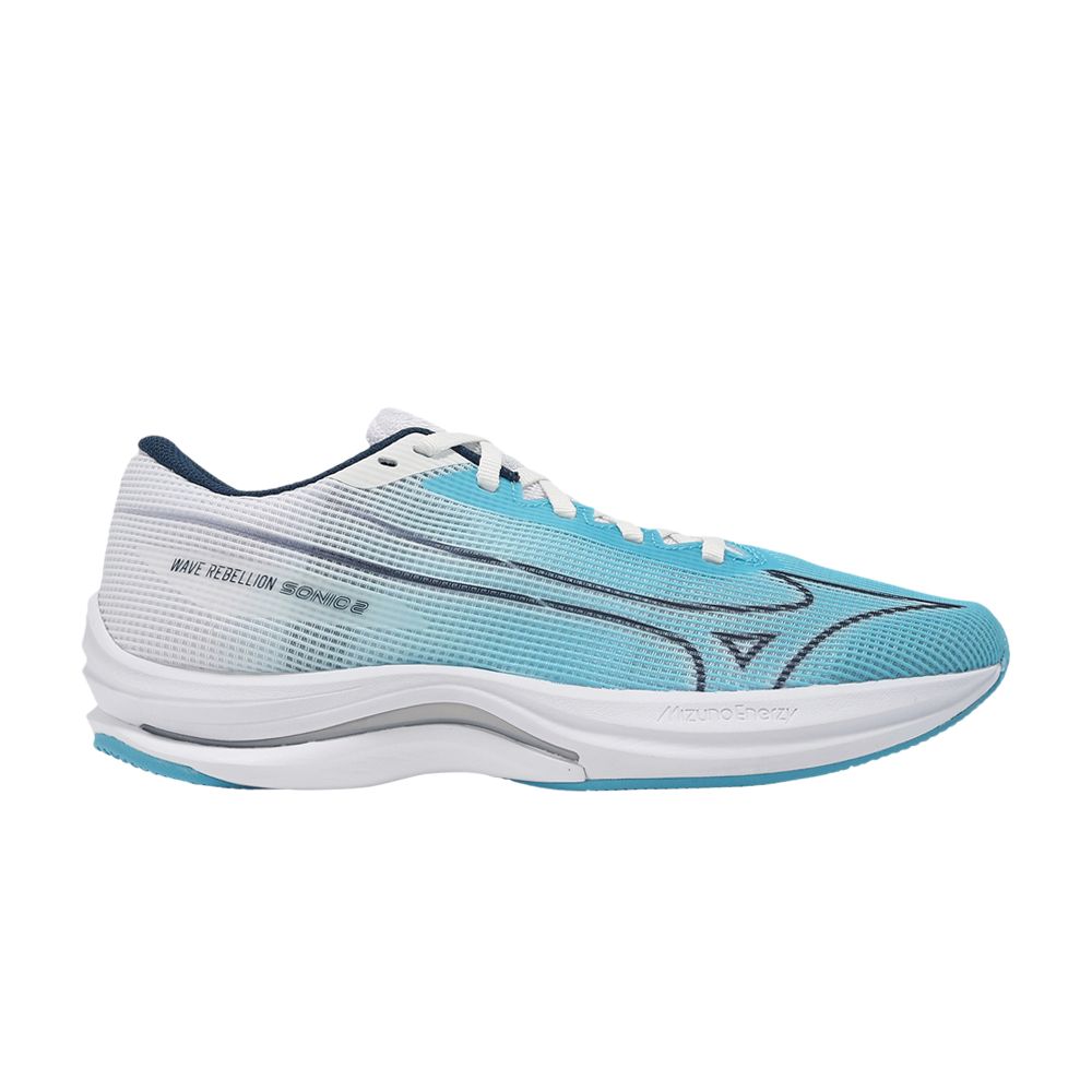 Mizuno Wmns Wave Rebellion Sonic 2 'River Blue White' | Women's Size 7.5 - J1GD243071
