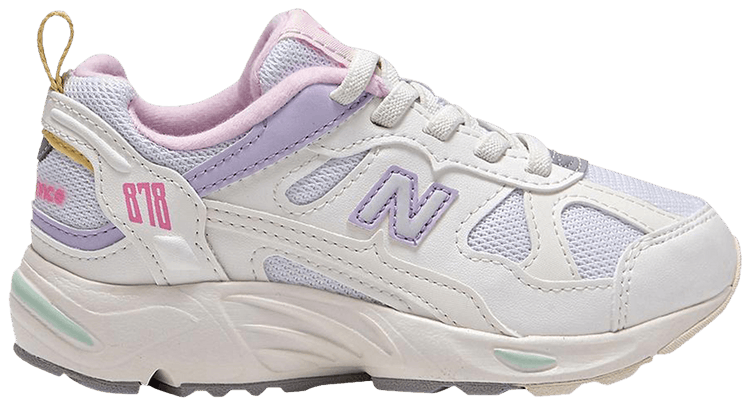 New Balance 878 Little Kid Wide White Lilac Purple