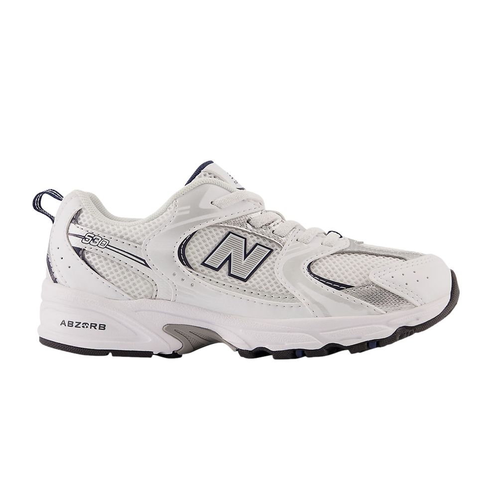 Pre-owned New Balance 530 Bungee Little Kid Wide 'white Natural Indigo' | Kid's Size 12.5
