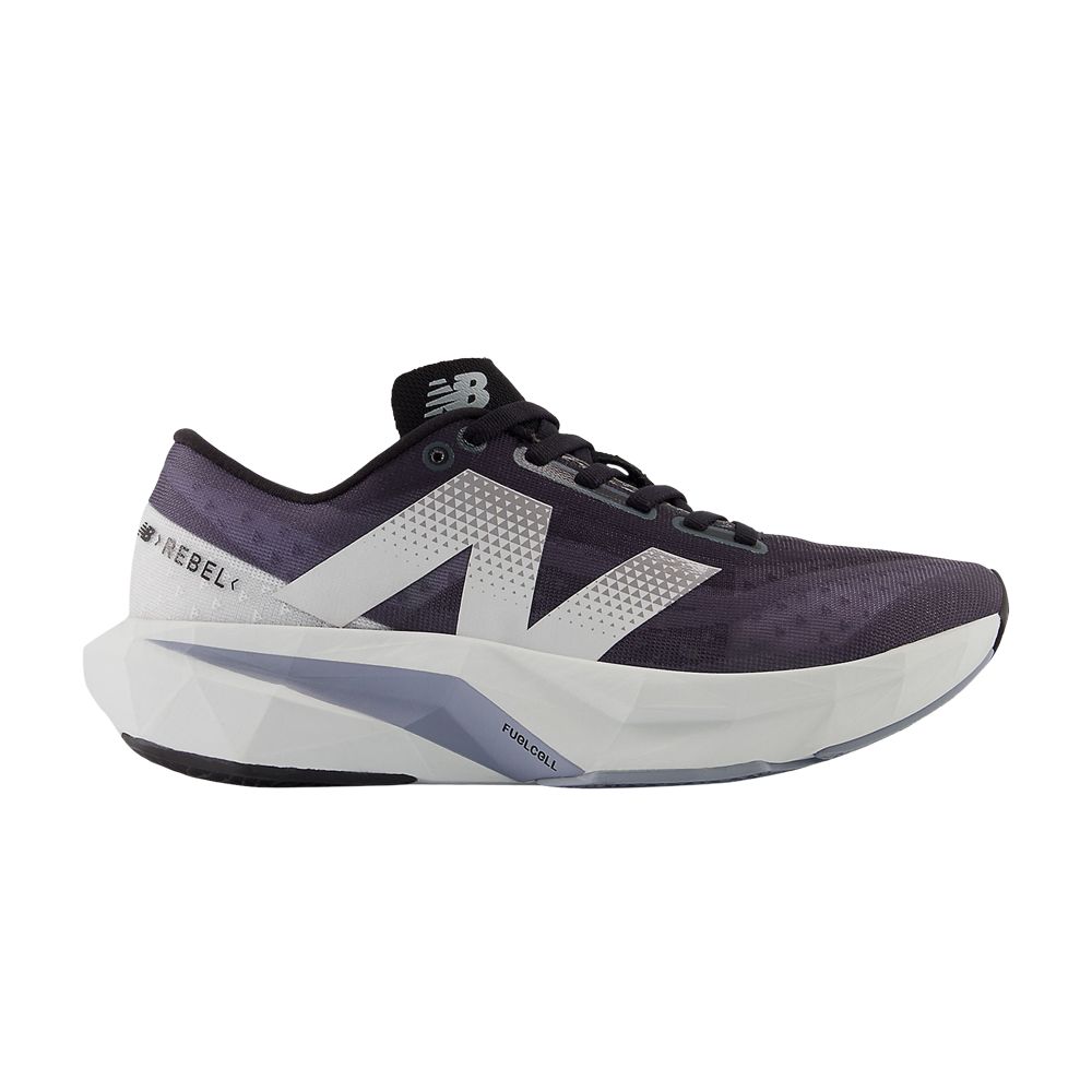 Pre-owned New Balance Wmns Fuelcell Rebel V4 Wide 'graphite Black'