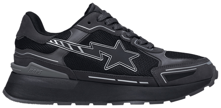 BAPE Wmns Cross Sta Black