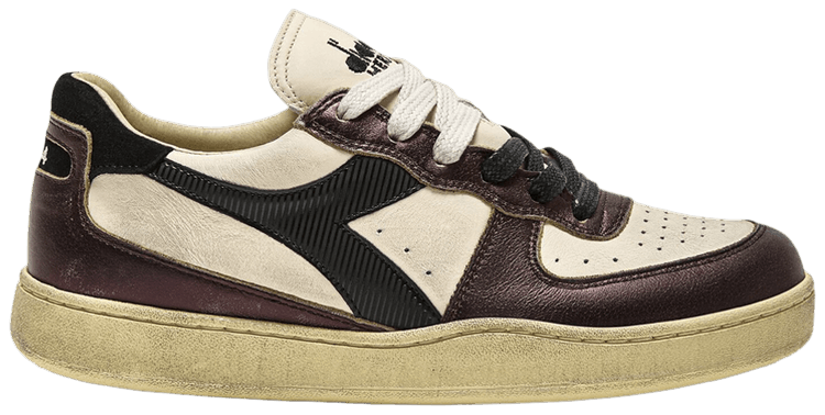 Diadora Mi Basket Low Metallic Dirty   Light Beige