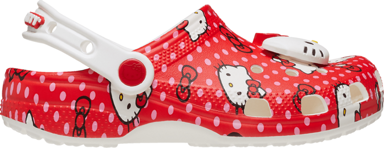 Hello Kitty x Classic Clog Kids Red Polka Dots