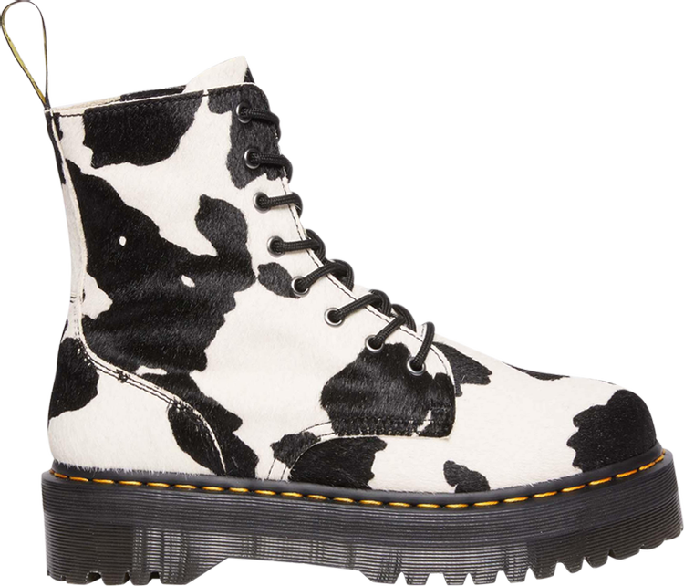 Jadon Boot Hair On Platform Boot Cow Print