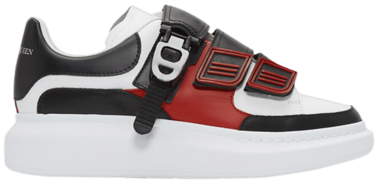 Alexander McQueen Velcro Oversized Sneaker White Black Lust Red