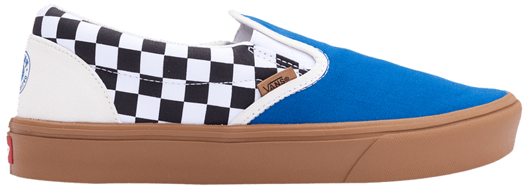 Fat Tire x Vans ComfyCush Slip On Royal Blue Checkerboard