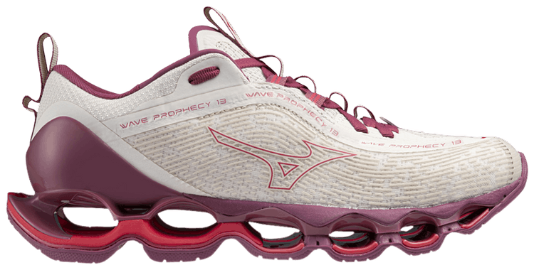 Mizuno Wmns Wave Prophecy 13 White Sand Azalea