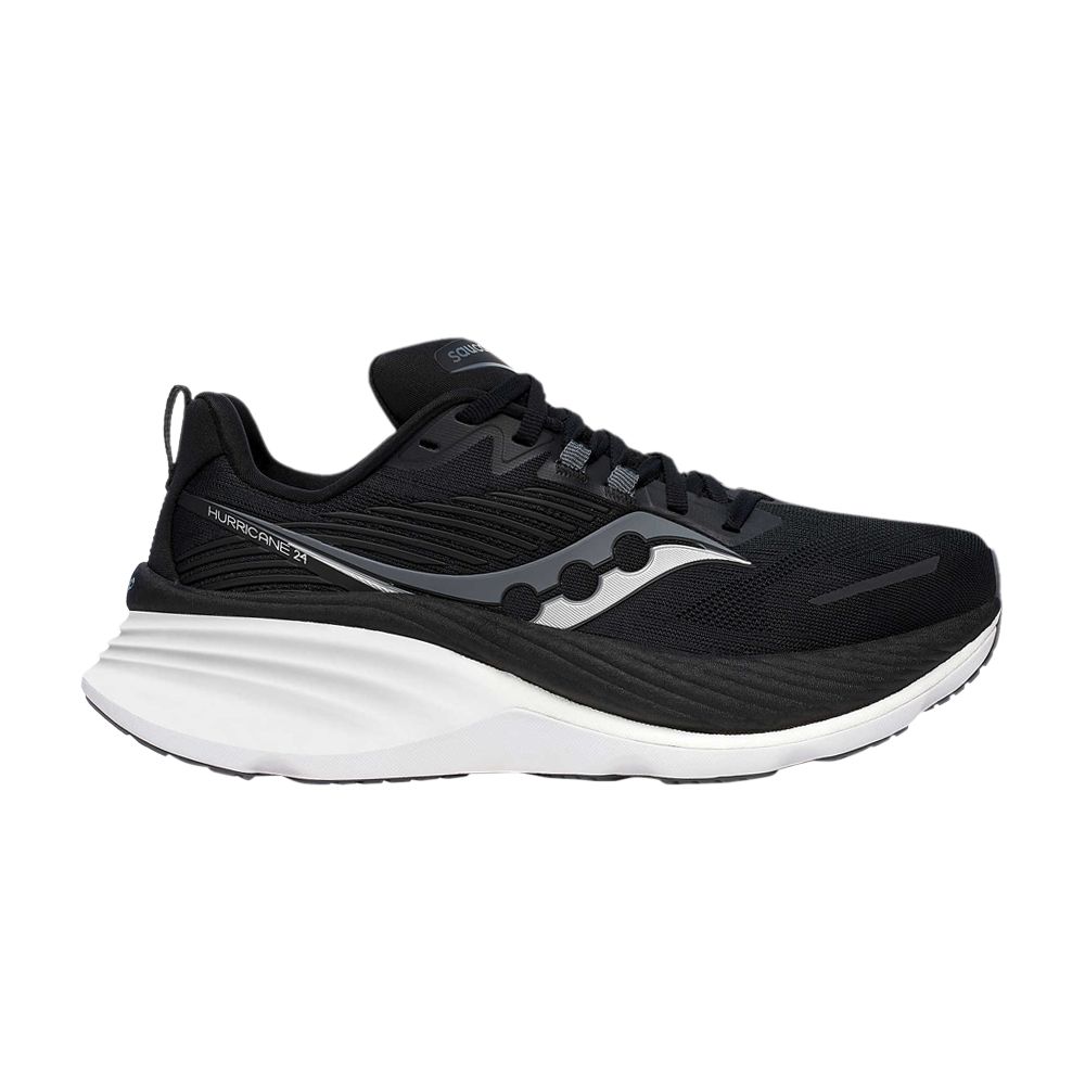 Pre-owned Saucony Wmns Hurricane 24 Wide 'black Carbon'