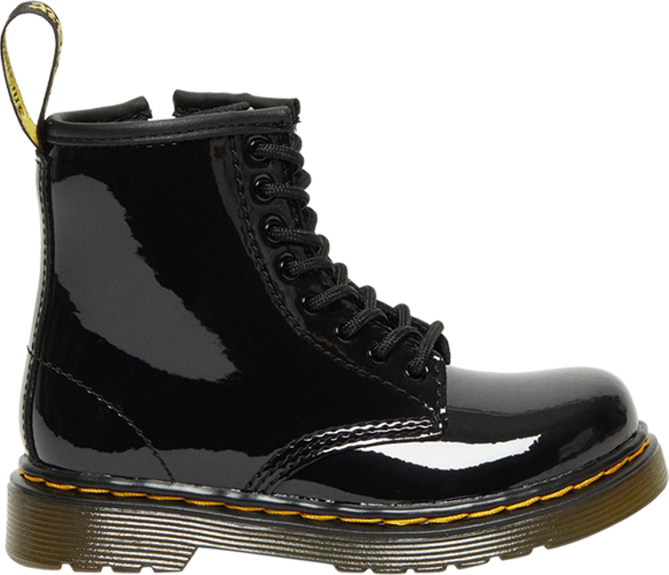 1460 Patent Leather Lace Up Boot Toddler Black