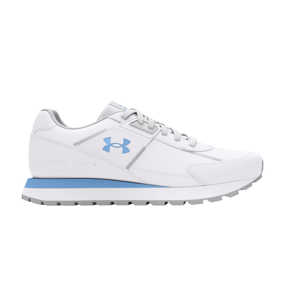 Pre-owned Under Armour Wmns Essential Runner 'white Horizon Blue' | Women's Size 5