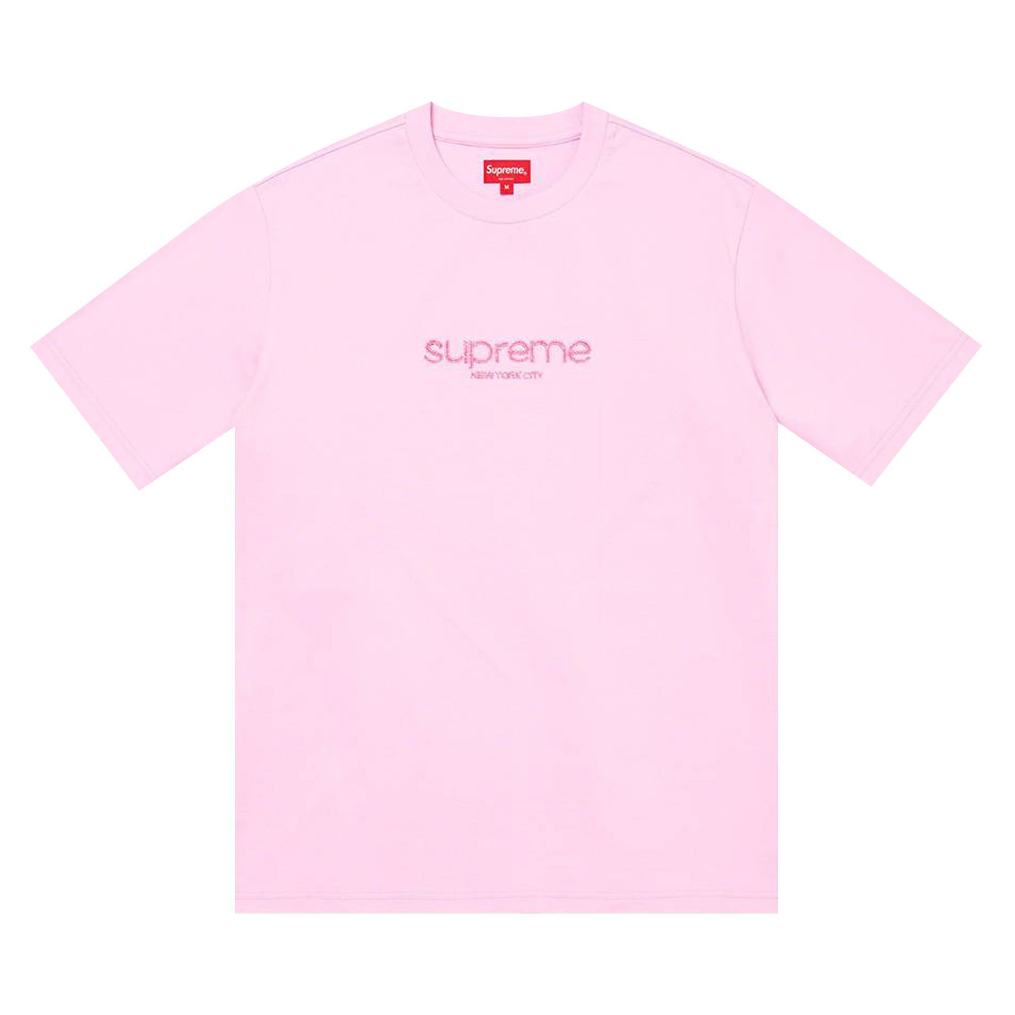 Pre-owned Supreme Beaded Logo Short-sleeve Top 'pink' | Men's Size Xxl
