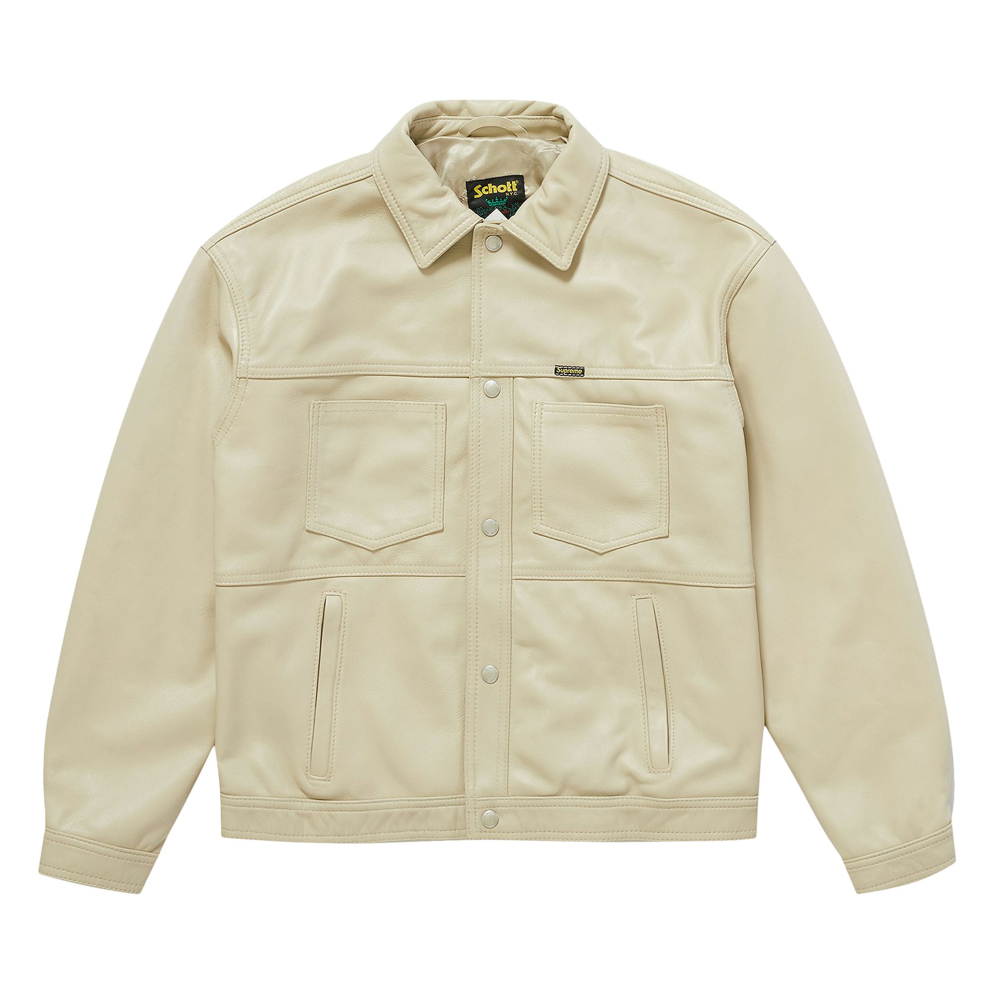 Supreme x Schott Leather Work Jacket 'Tan' | Men's Size M