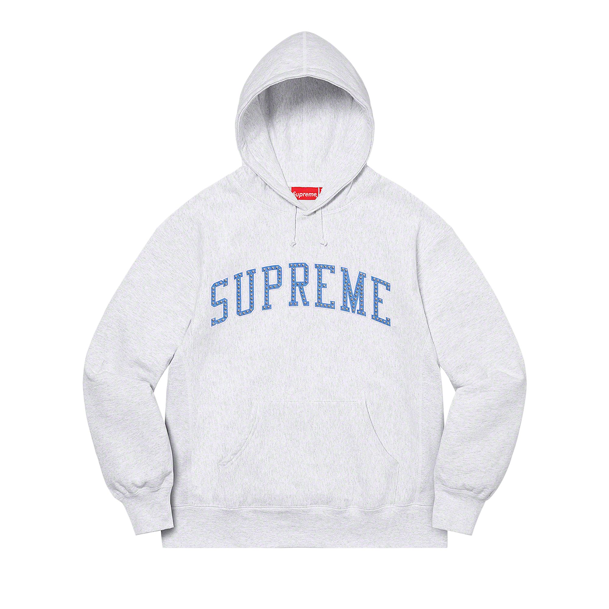 Pre-owned Supreme Stars Arc Hooded Sweatshirt 'ash Grey' | Men's Size M In Gray