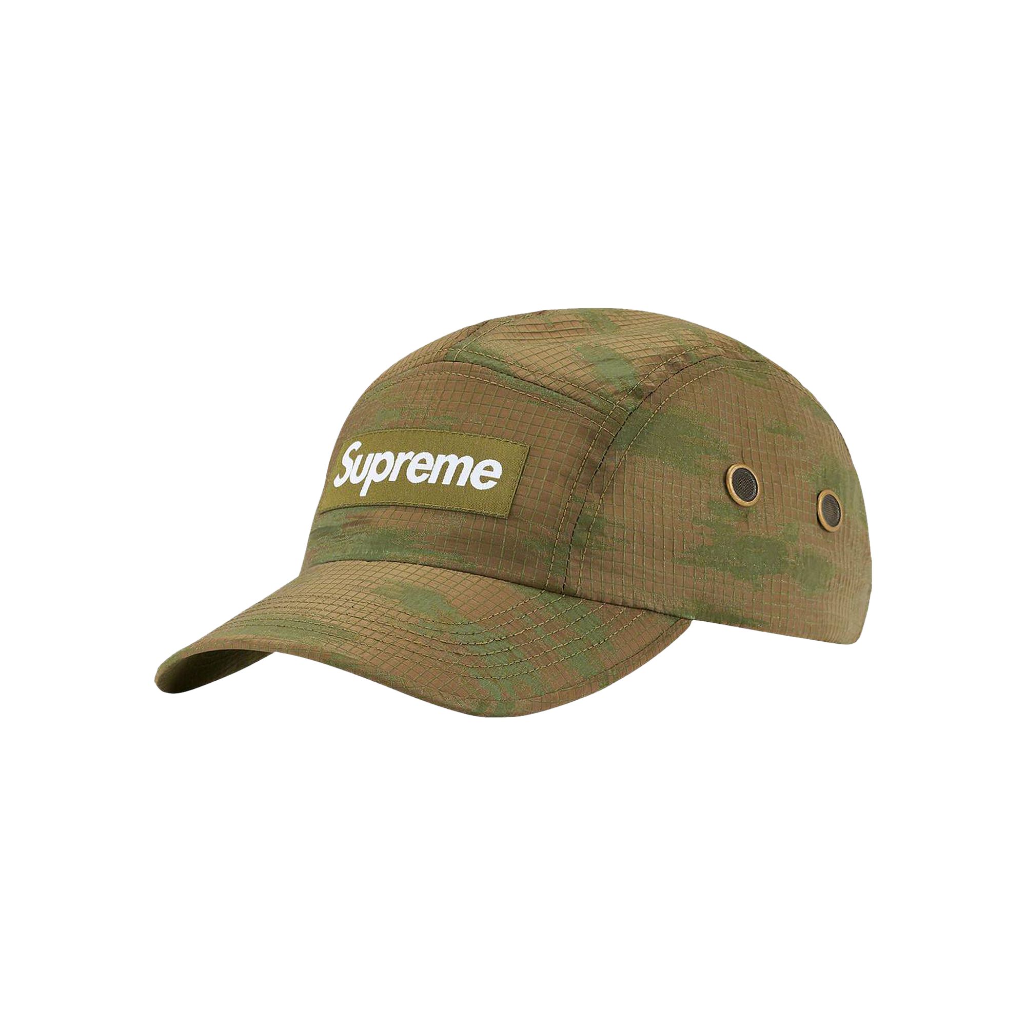Pre-owned Supreme Broken Camo Camp Cap 'olive' | Green | Men's Size Onesize