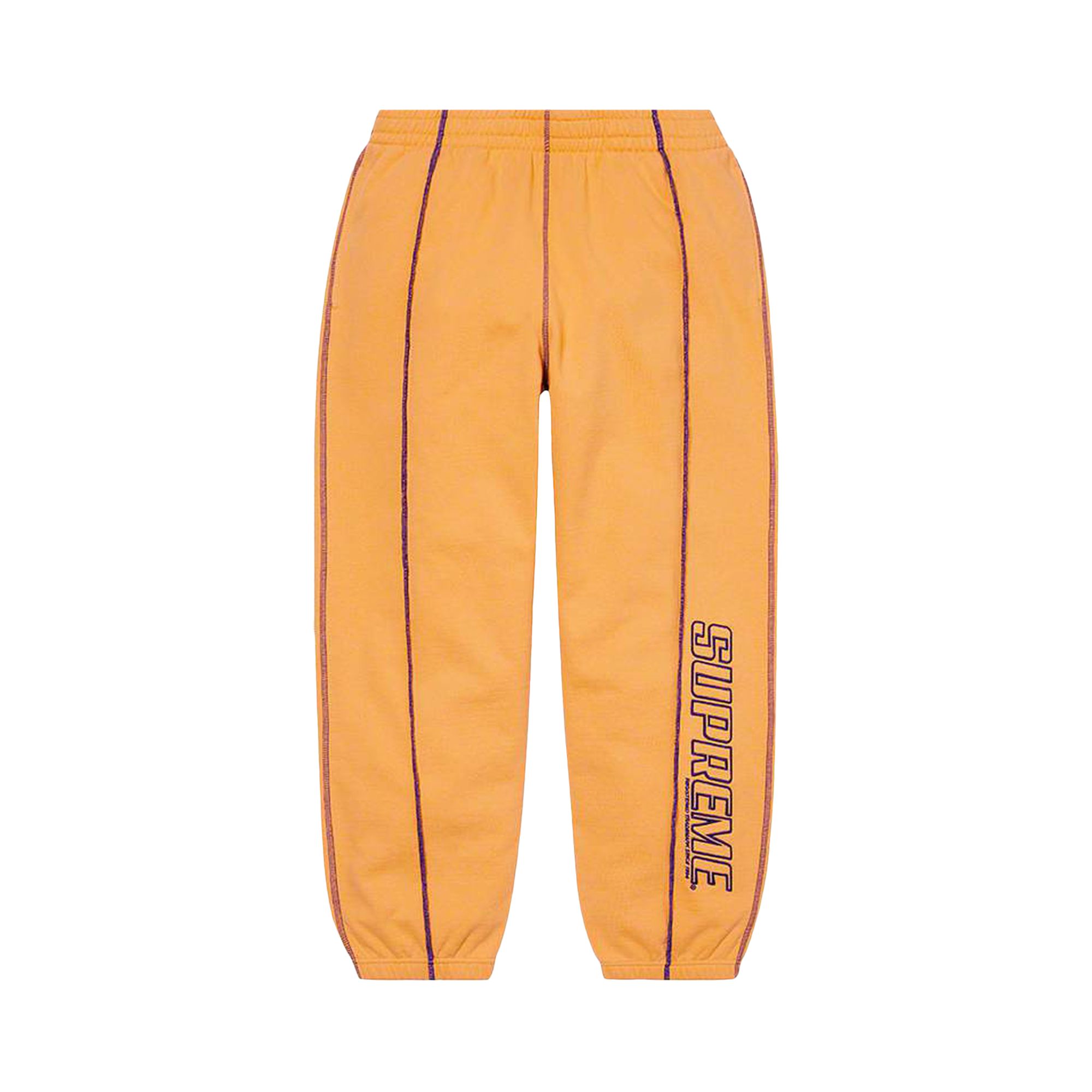 Pre-owned Supreme Coverstitch Sweatpant 'dusty Gold' In Orange