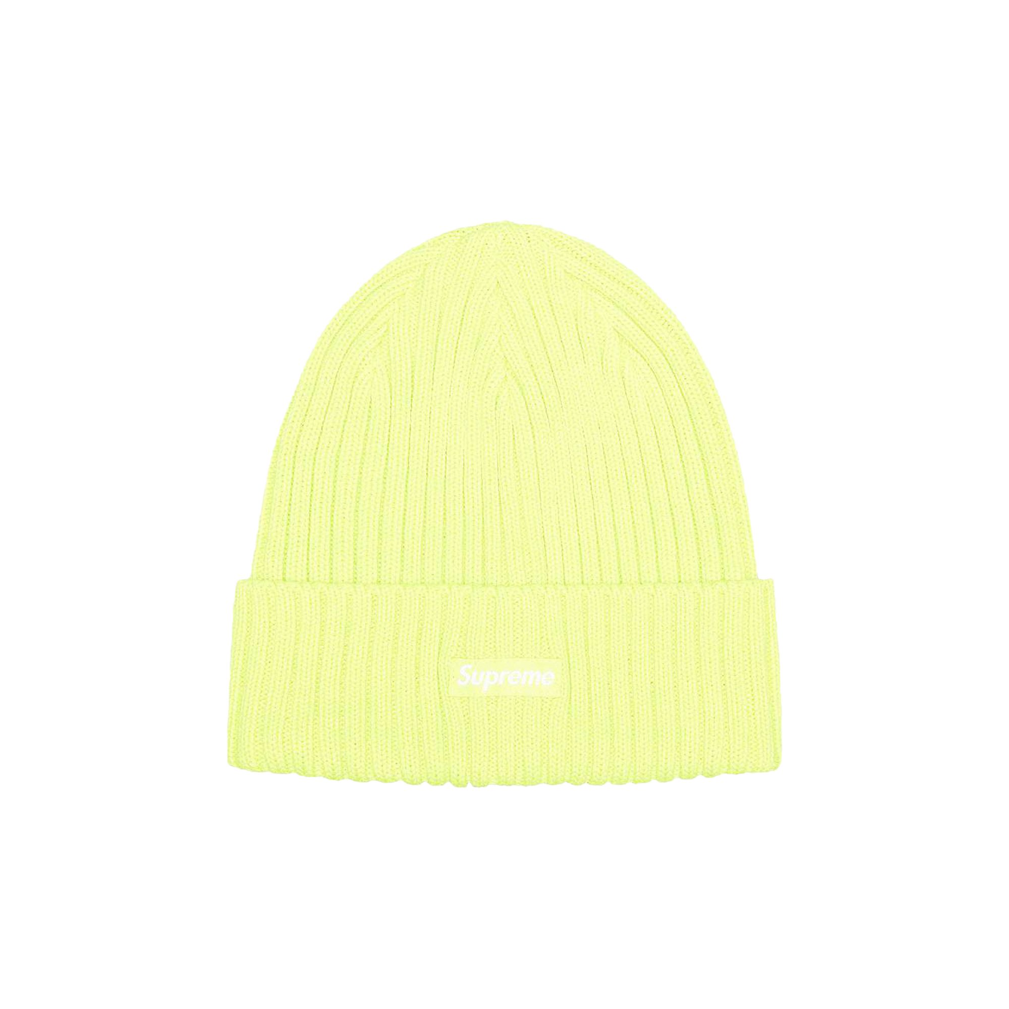 Pre-owned Supreme Overdyed Beanie 'light Lime' In Green