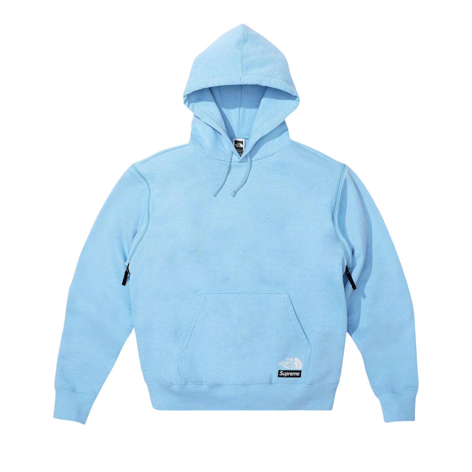 Supreme x The North Face Convertible Hooded Sweatshirt 'Blue' | Men's Size L