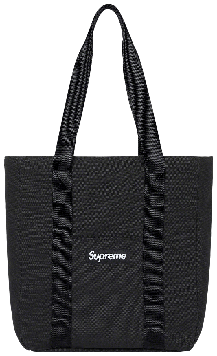 SUPREME Canvas Tote トートバッグ ボックスロゴ 黒 新品 Supreme S/S 2025 Tote Bag HK$1649 Water resistant Cordura