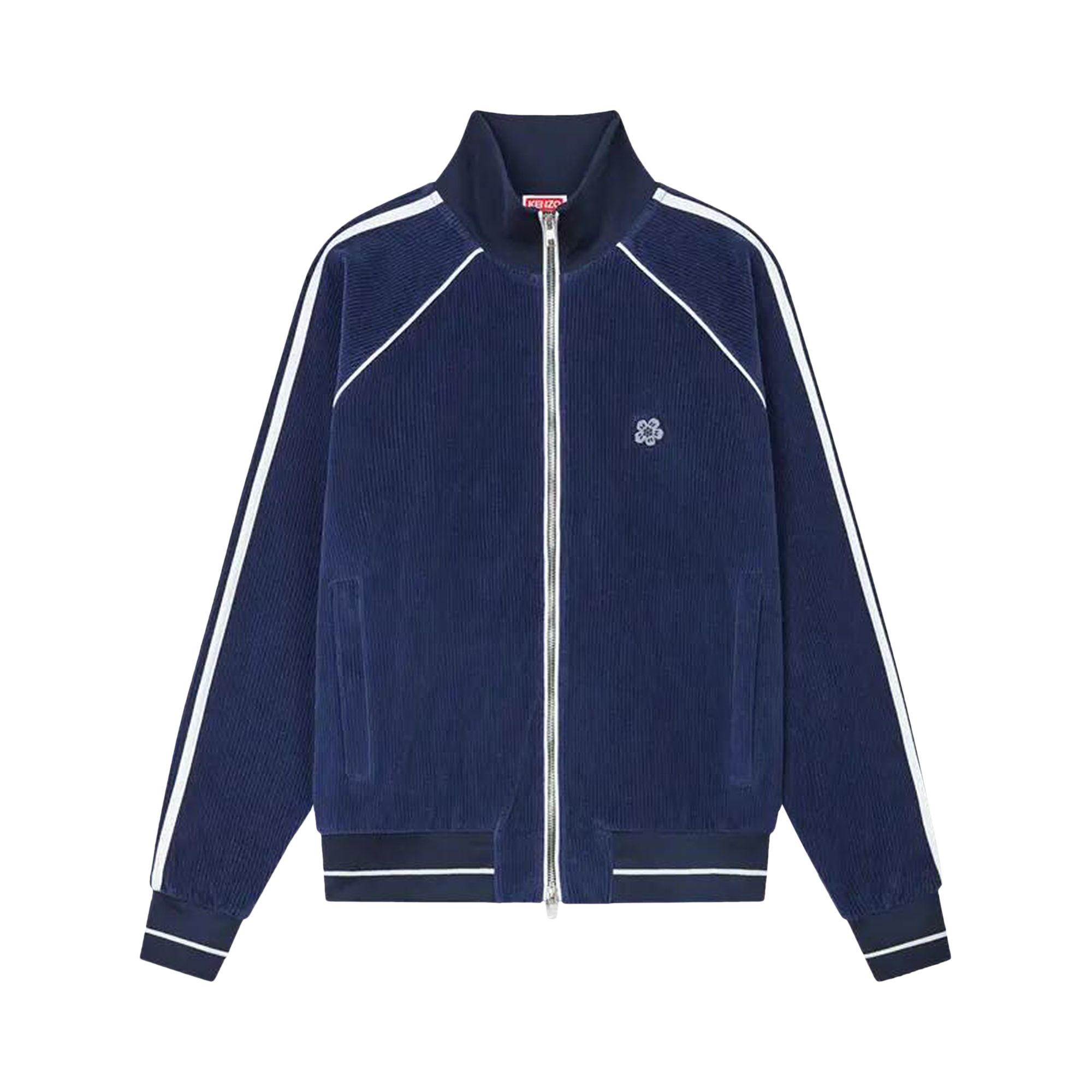 Kenzo Velvet Track Jacket 'Midnight Blue' | Men's Size L