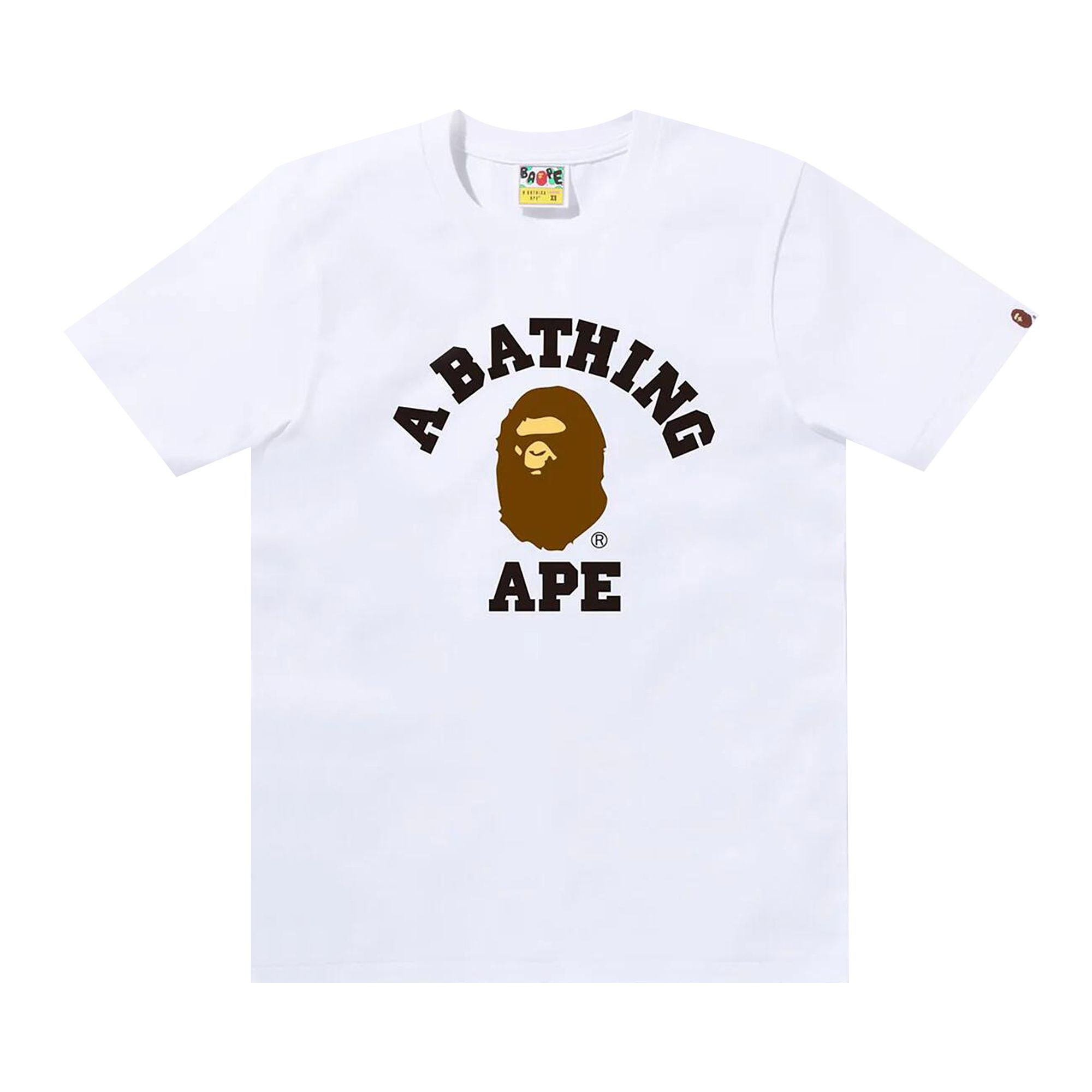 BAPE College Tee 'White' | Women's Size XS