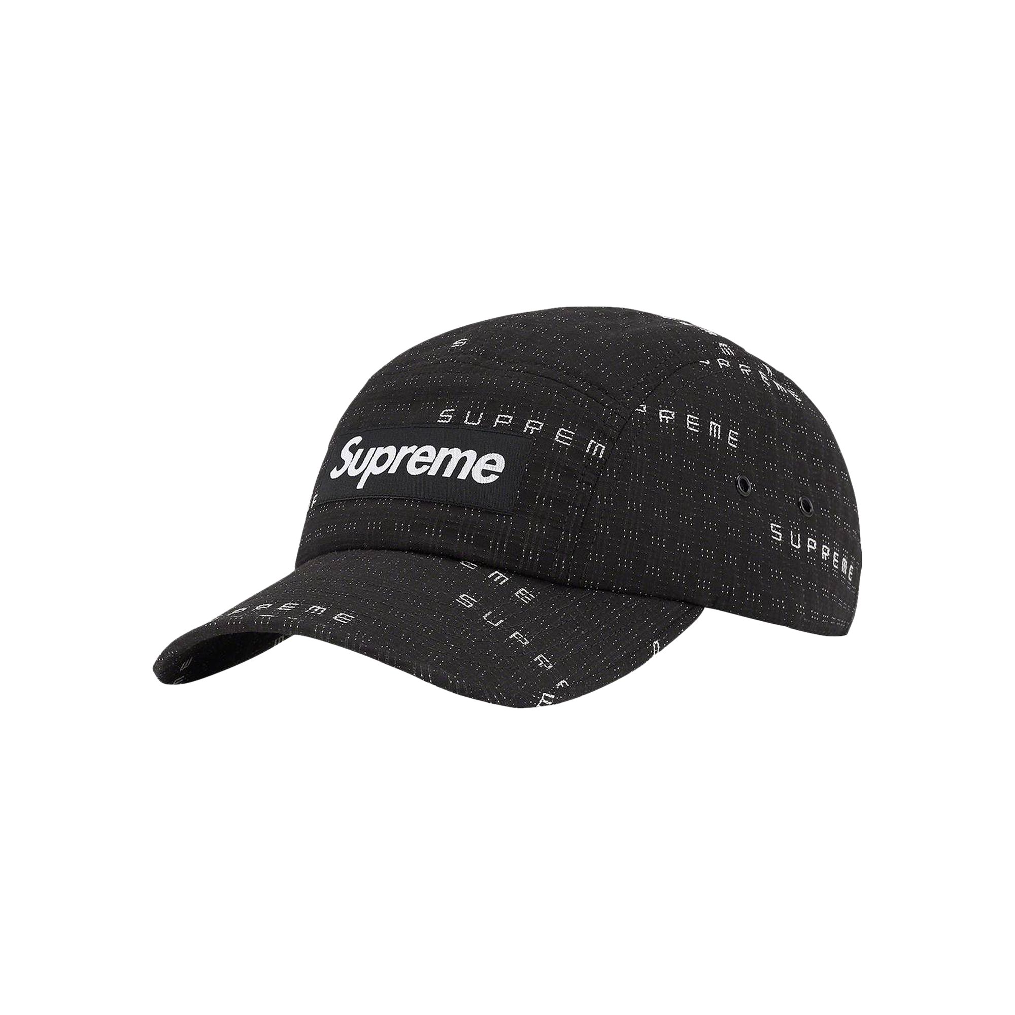 Pre-owned Supreme Stitch Jacquard Camp Cap 'black'
