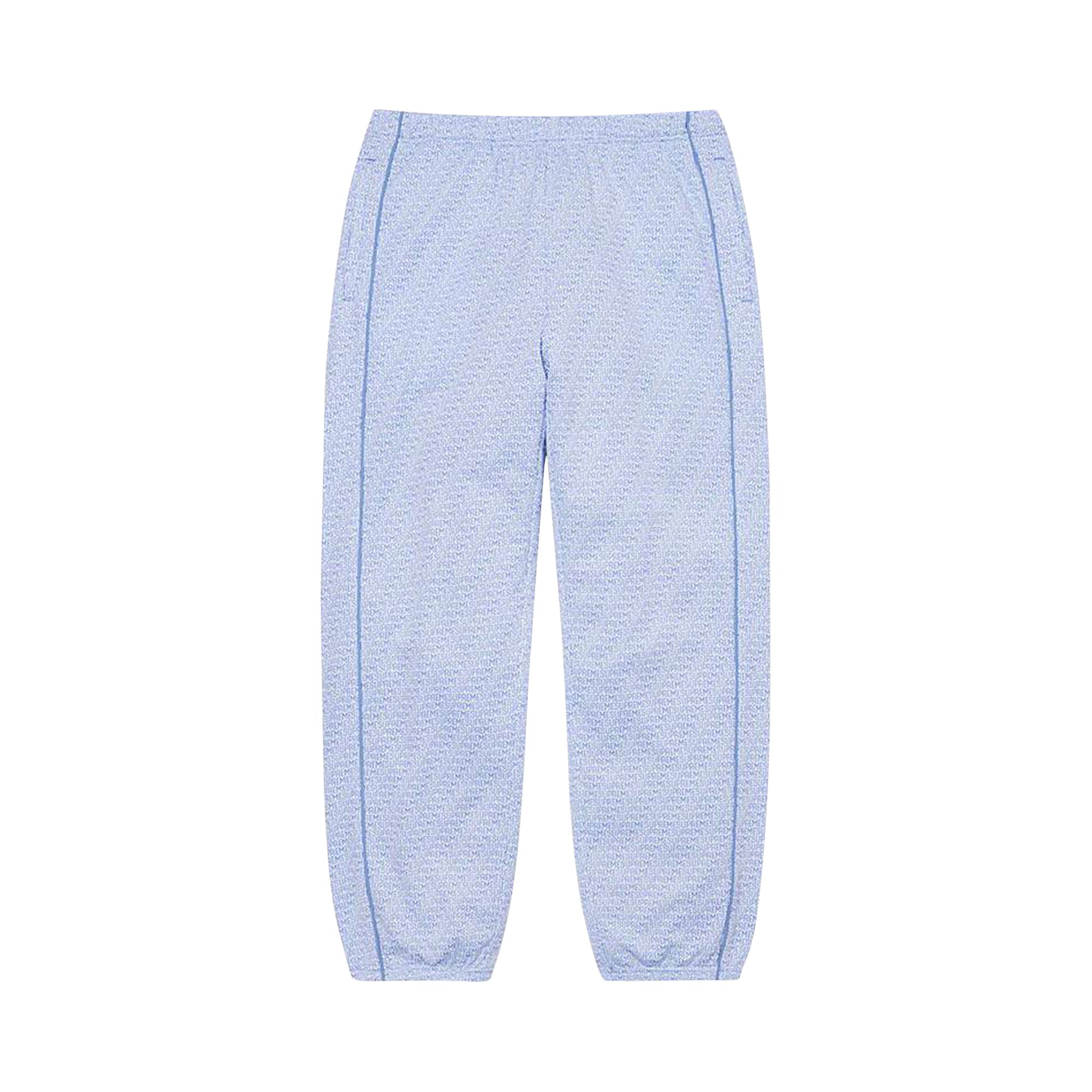 Pre-owned Supreme Repeat Track Pant 'white' | Blue | Men's Size Xl