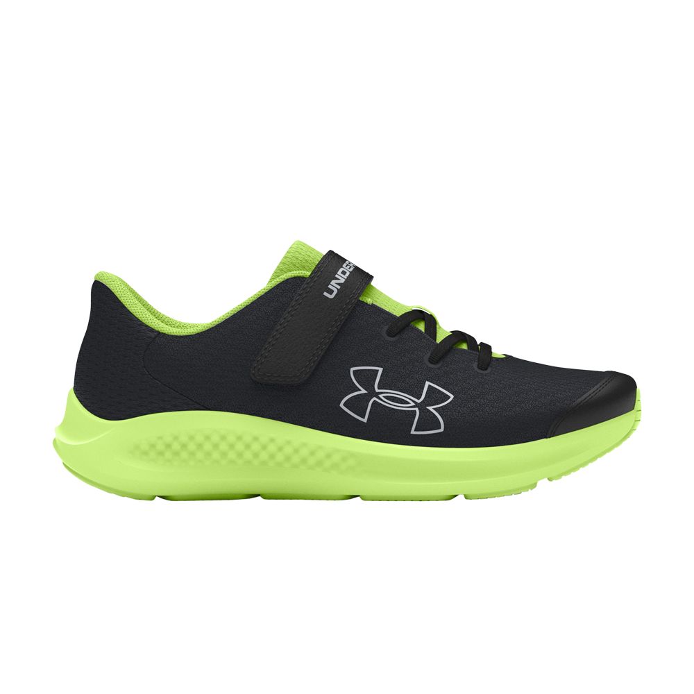 Pre-owned Under Armour Pursuit 3 Ac Ps 'big Logo - Black Morph Green' | Kid's Size 11