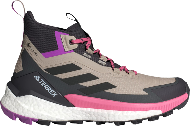 Wmns Terrex Free Hiker 20 GORE TEX Wonder Beige Pink Fusion Black