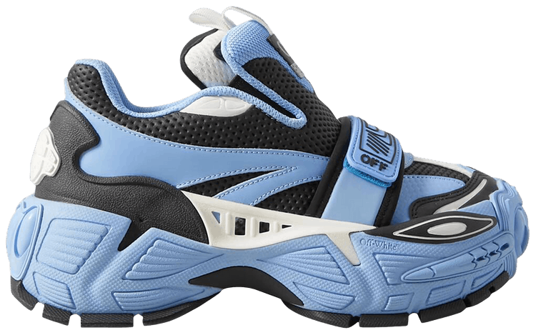 Off White Wmns Glove Slip On Light Blue Black