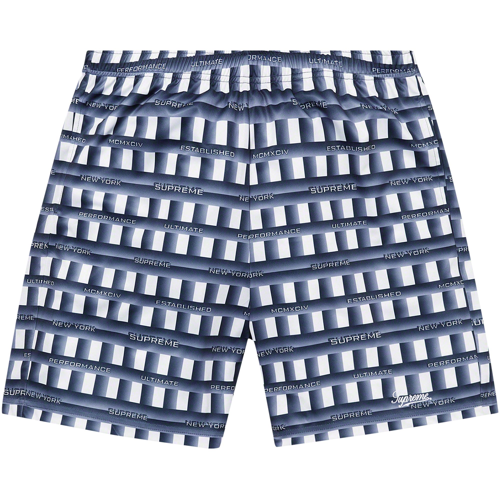 Pre-owned Supreme Grid Soccer Short 'navy' | Blue | Men's Size L
