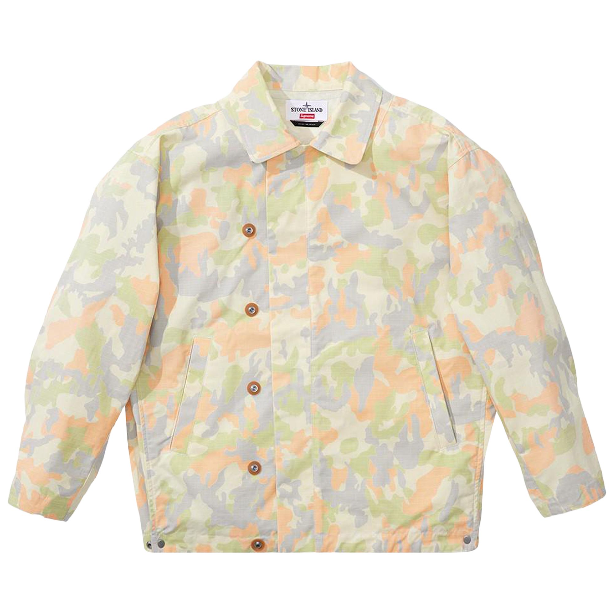 Supreme x Stone Island Reactive Ice Camo Ripstop Jacket 'Tan' | Men's Size M