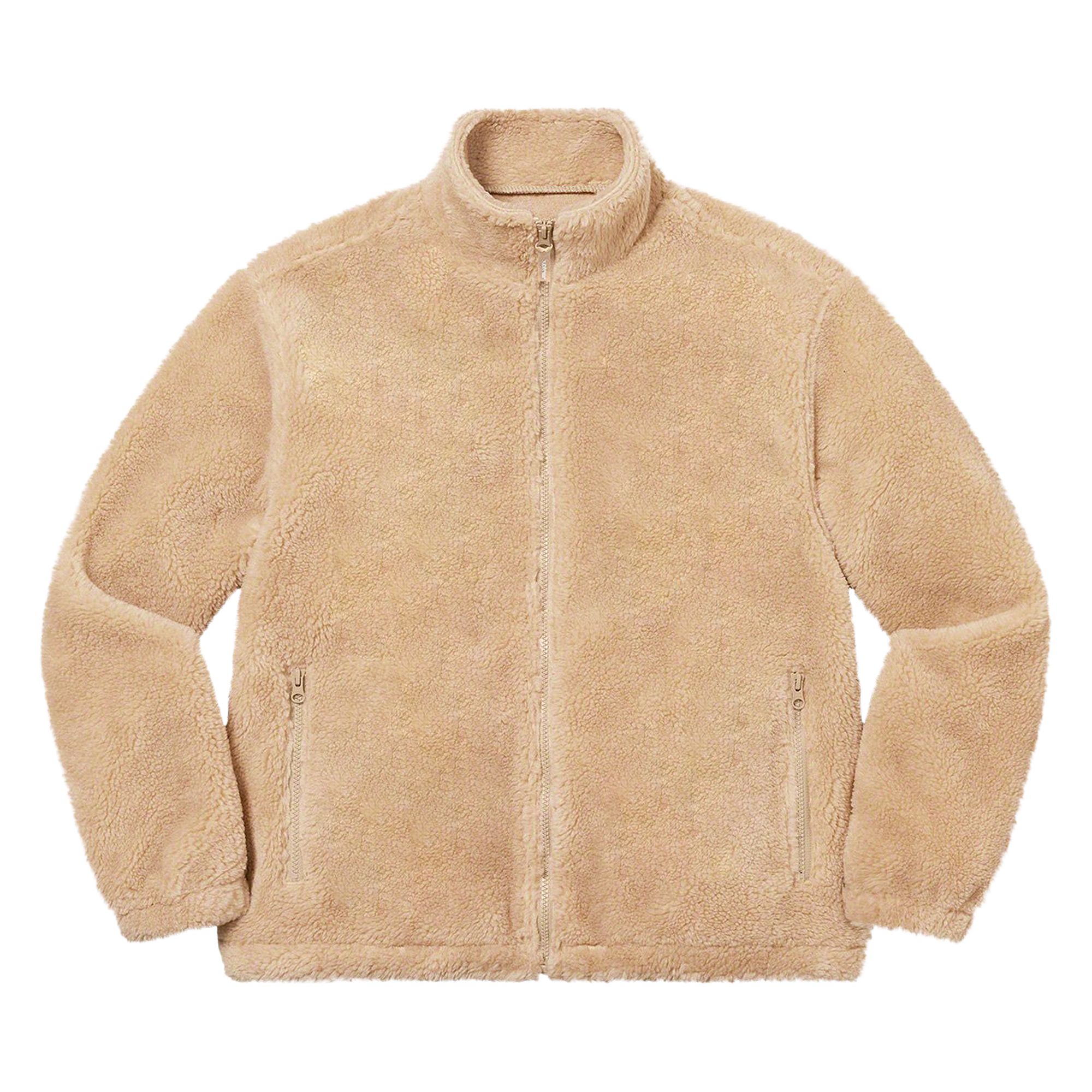 Pre-owned Supreme Star Fleece Jacket 'natural' In Tan