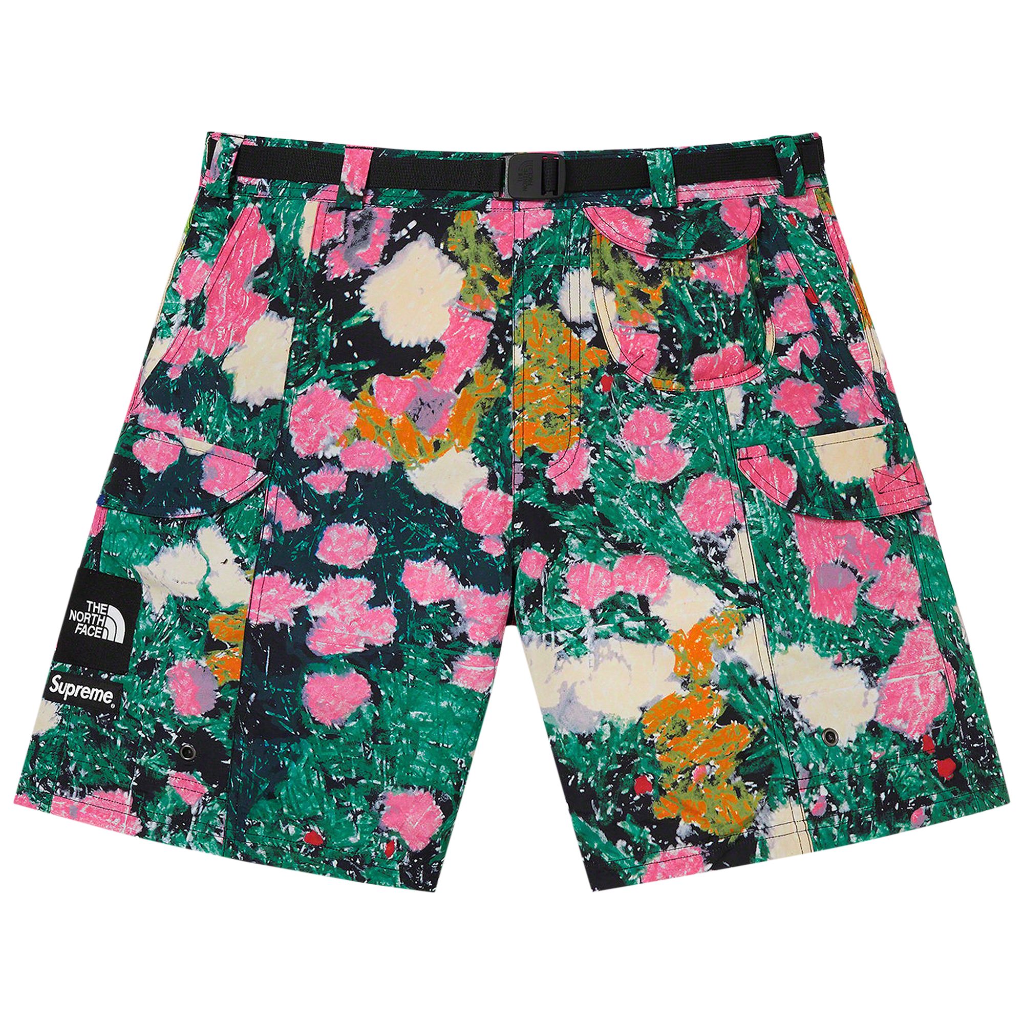 Supreme x The North Face Trekking Packable Belted Short 'Flowers' | Multi-Color | Men's Size S