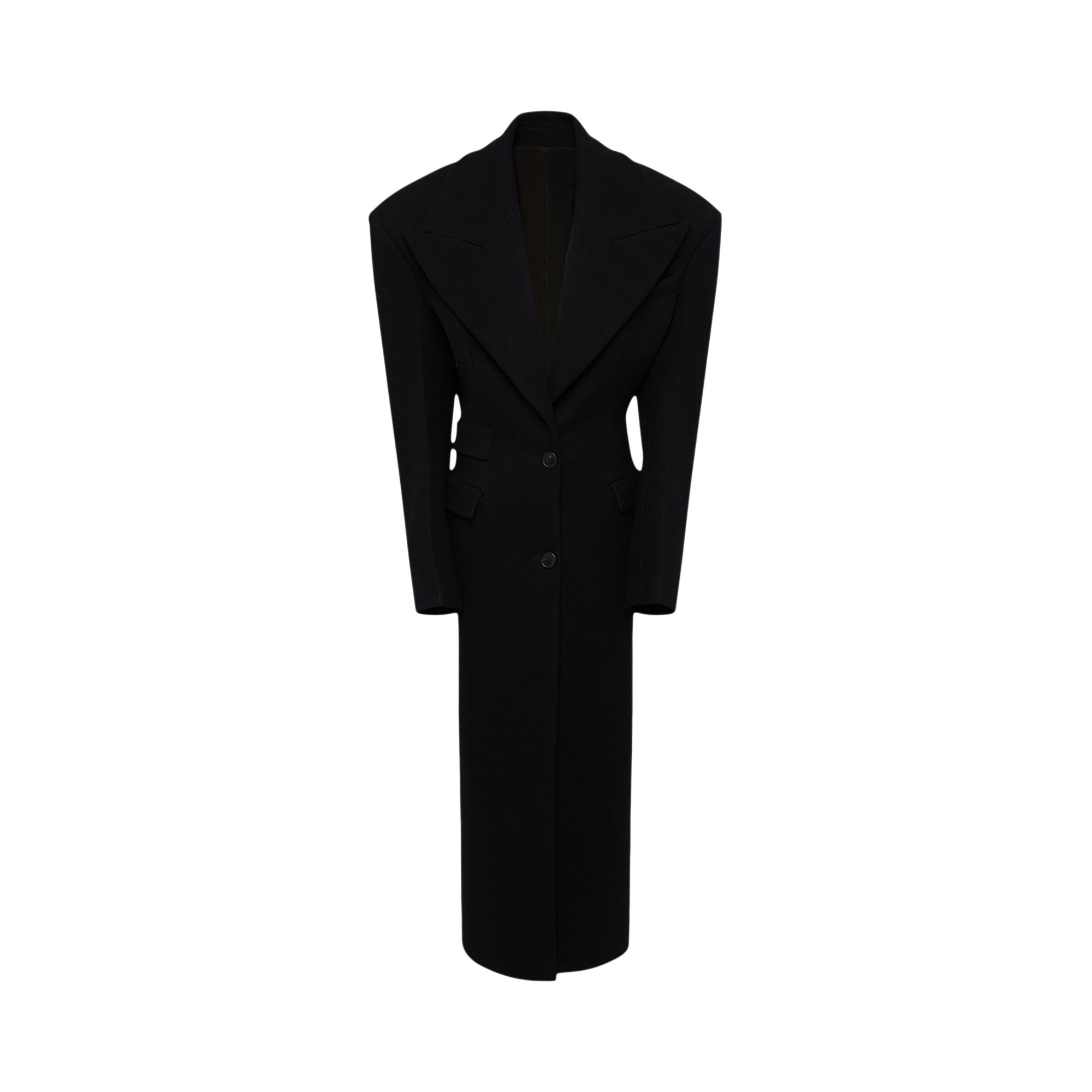 Pre-owned Attico The  Long Coat 'black' | Women's Size 40