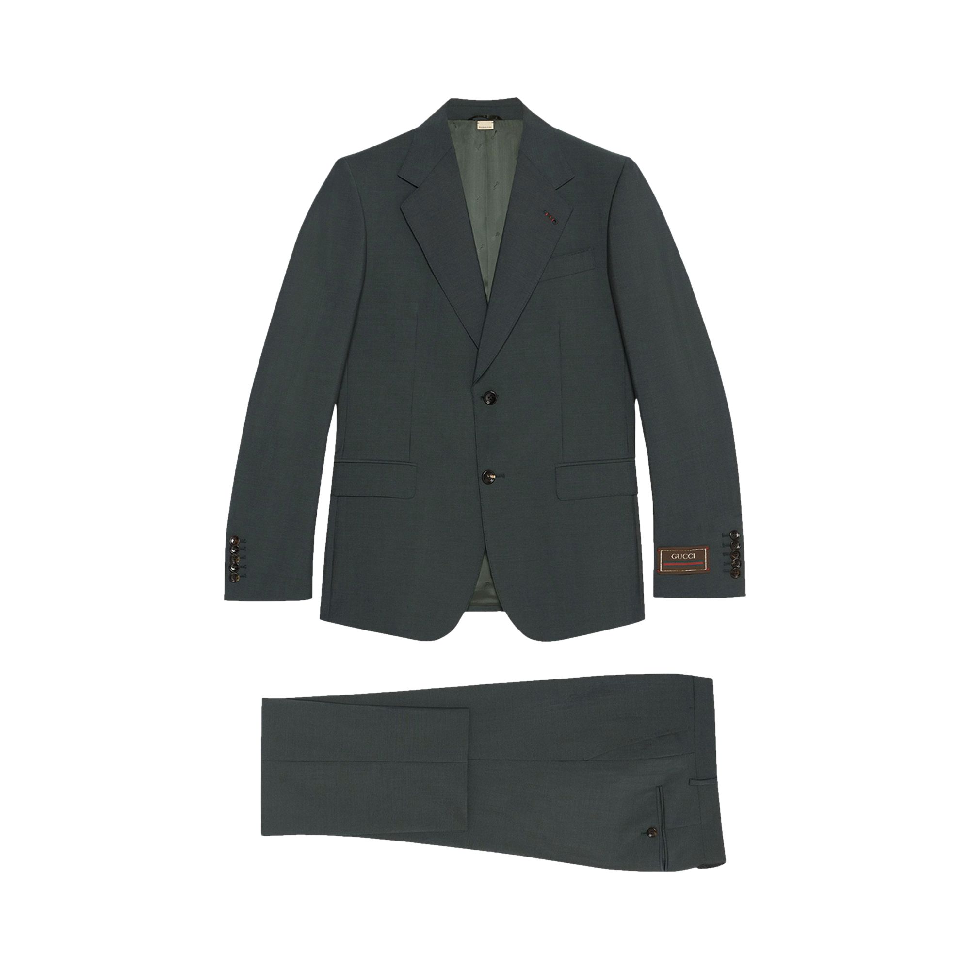 Pre-owned Gucci Wool Mohair Suit 'ripe Olive' | Green | Men's Size 48