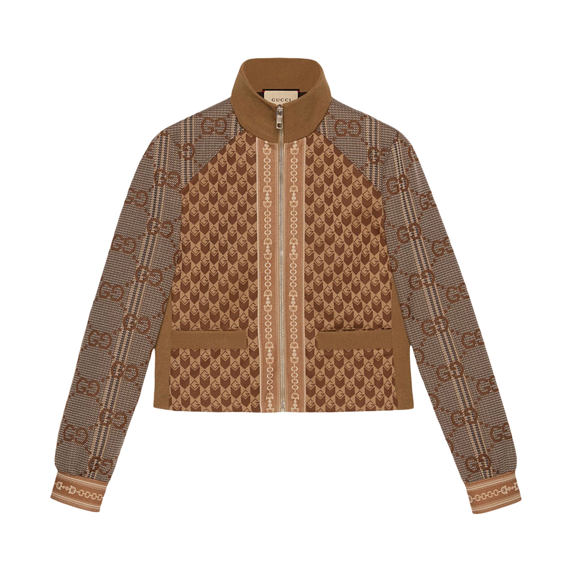 Gucci Jacquard Jersey 'Coffee' | Tan | Women's Size XS