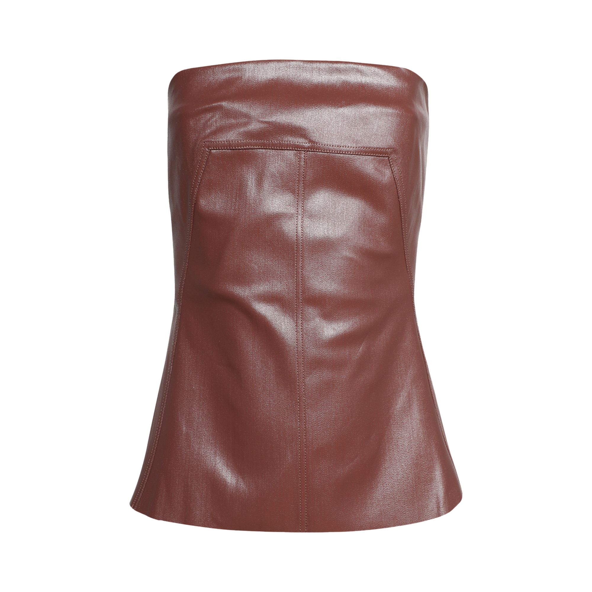 Pre-owned Rick Owens Bustier Top 'throat' | Red | Women's Size 40