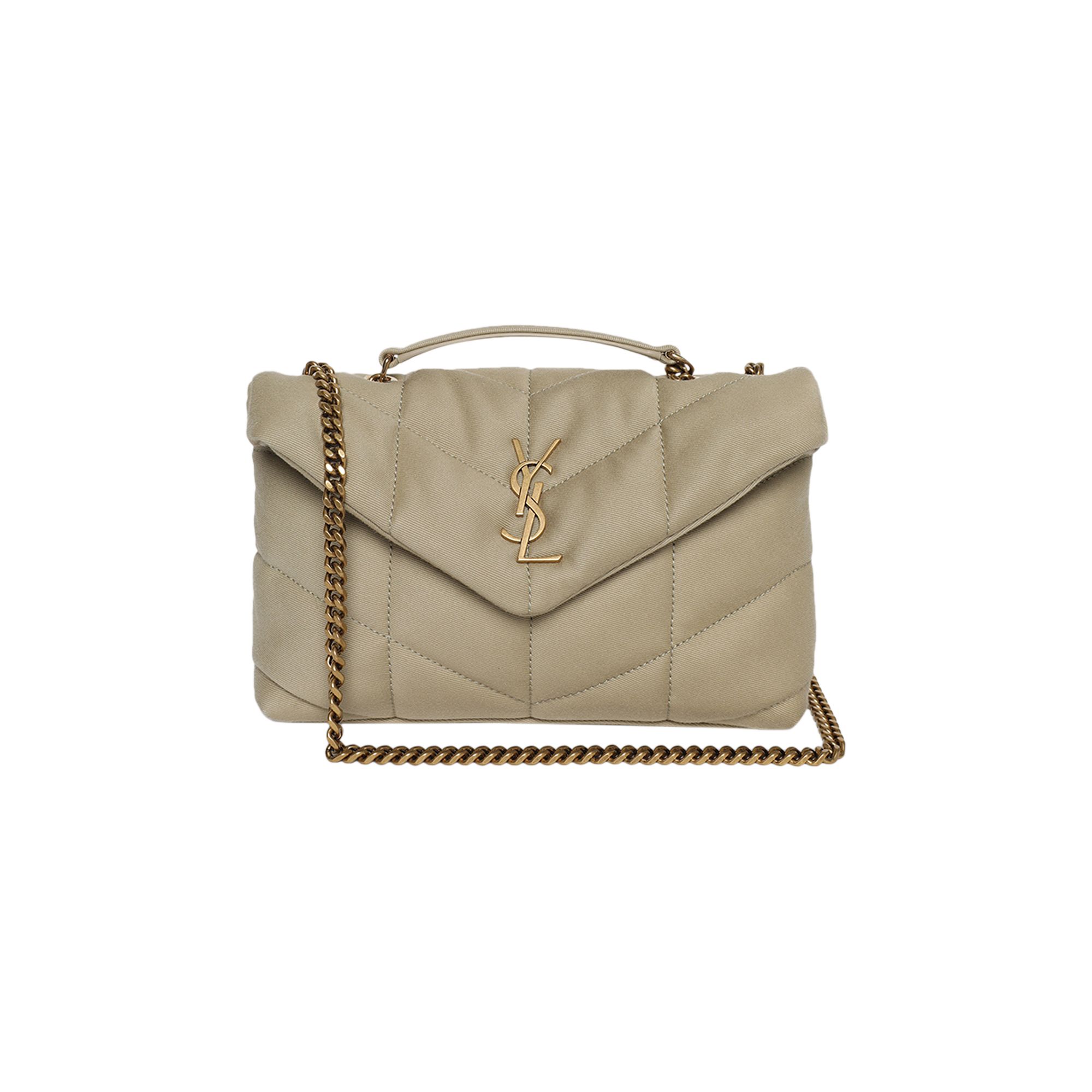 Pre-owned Saint Laurent Toy Puffer Bag 'cool/beige/cool/beig' | Tan | Women's Size Onesize