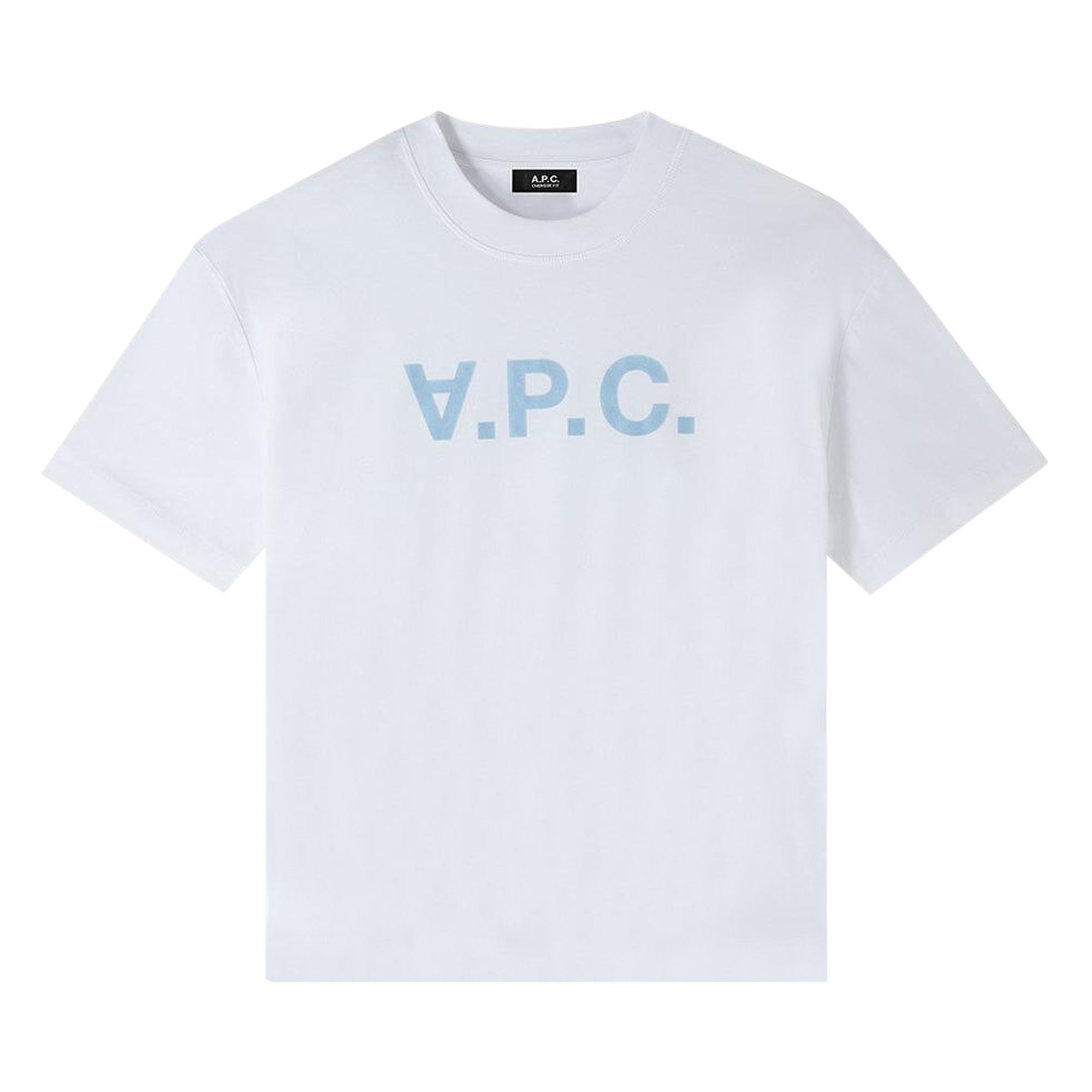 Pre-owned Apc A.p.c. Oversize Grand T-shirt 'white/blue' | Men's Size Xxl